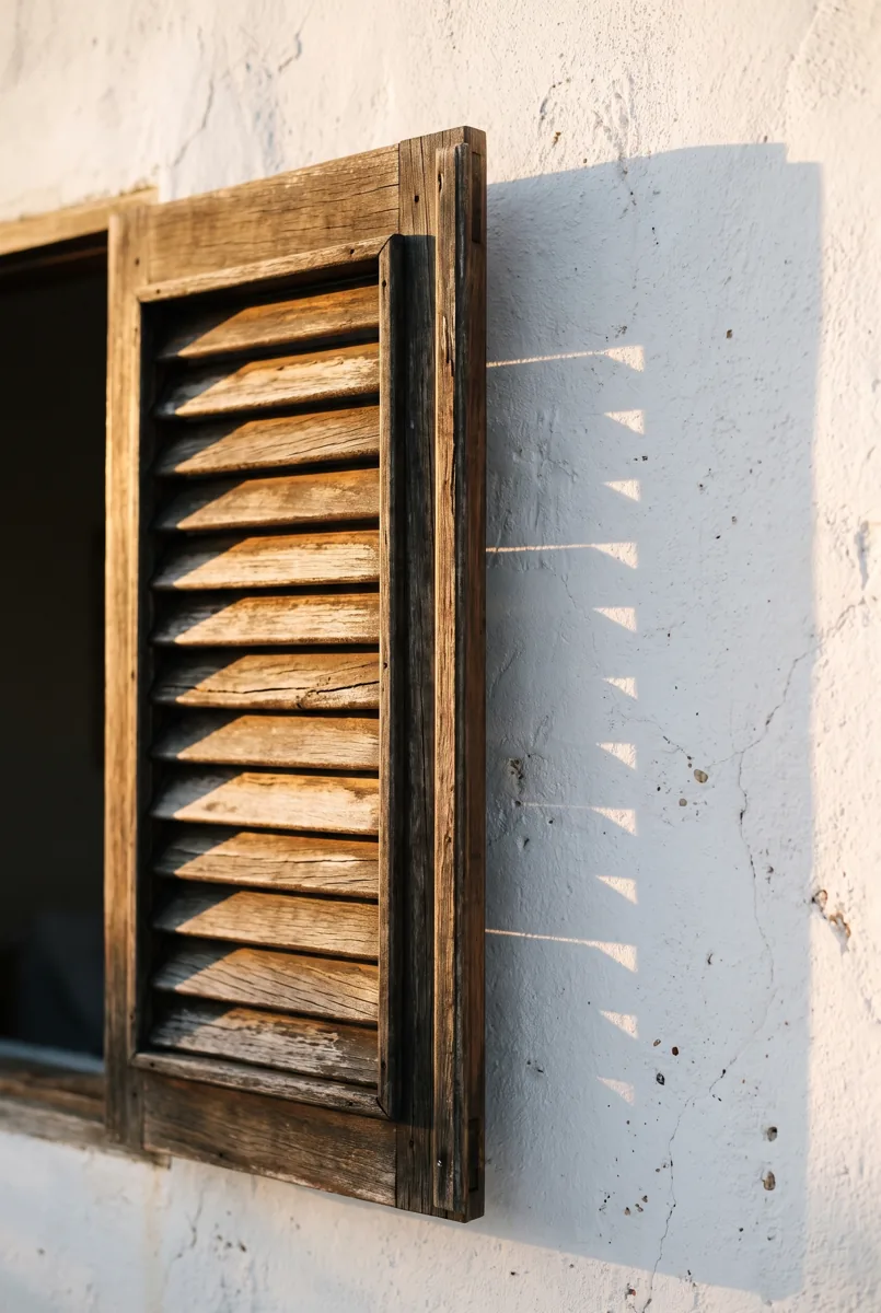 Casa Messapica SMG — Persiana della suite, socchiusa