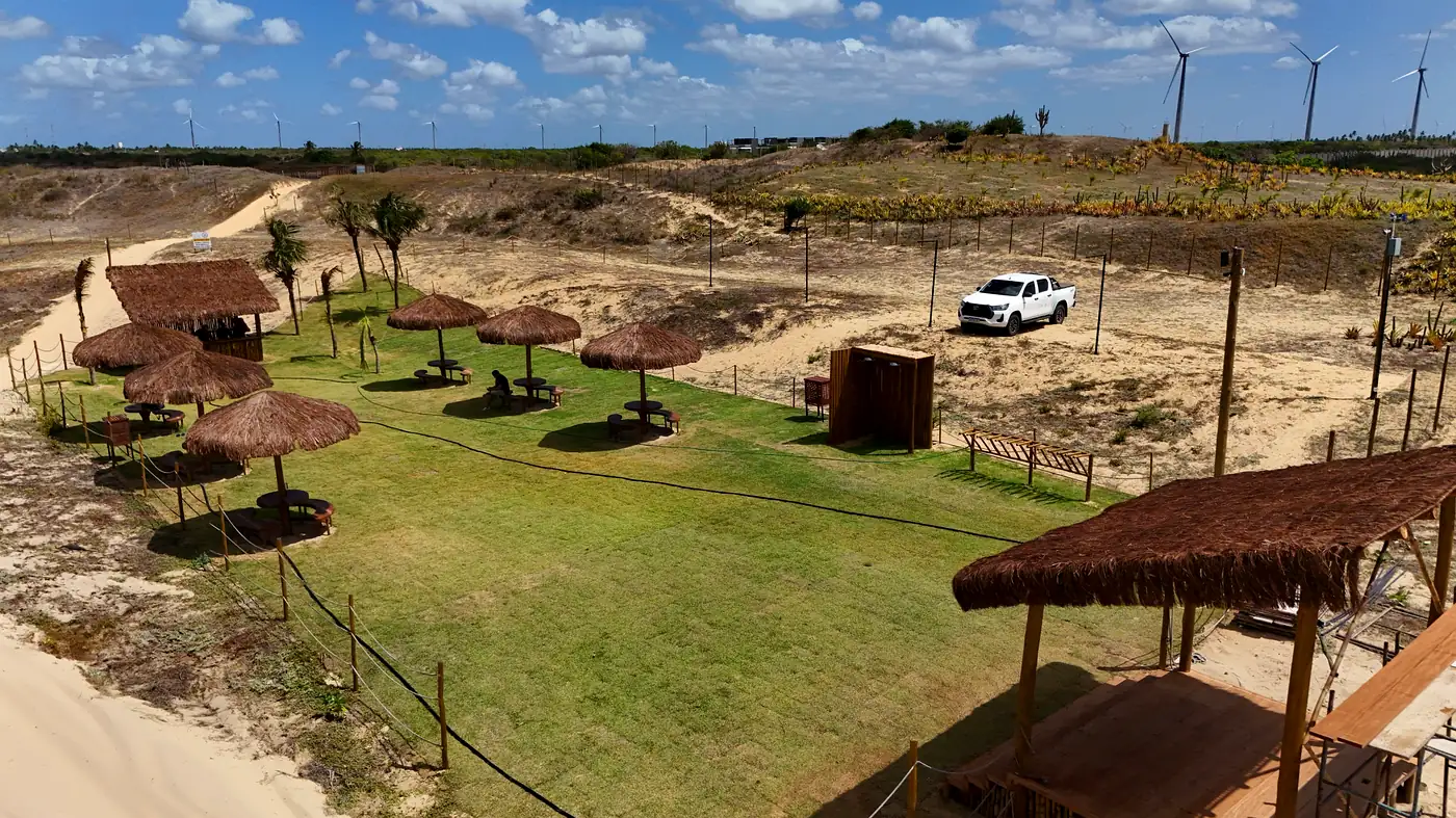 Área de lazer já construída do Dune Beach & Ville